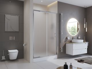 Душевая дверь BelBagno UNO-195-BF-1-120-P-Cr хром